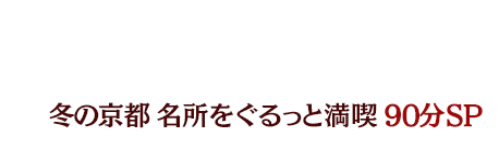 冬の京都 名所をぐるっと満喫90分スペシャル